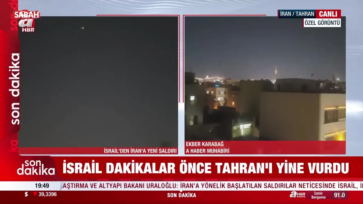 İsrail'den Tahran'a yeni saldırı dalgası İsrail'den Tahran'a yeni saldırı dalgası