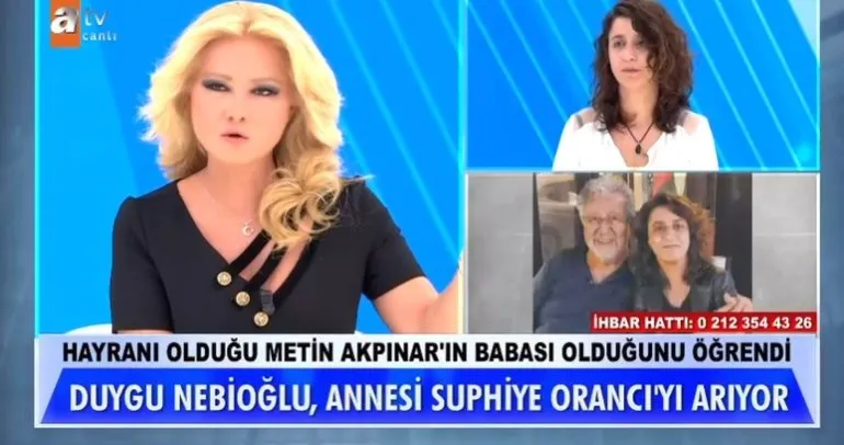 Türkiye bu olayı konuşuyor: Metin Akpınar’ın kızı Duygu Nebioğlu Müge Anlı’da!