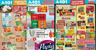 A101 AKTÜEL YILDIZLI ÜRÜNLER RAFLARDA! 8-14 Ağustos A101 aktüel katalog: Ayçiçek yağı, pirinç, şampuan...