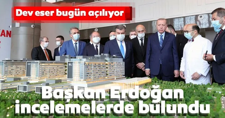Son dakika! Başkan Erdoğan Başakşehir Çam ve Sakura Şehir Hastanesi’nde!