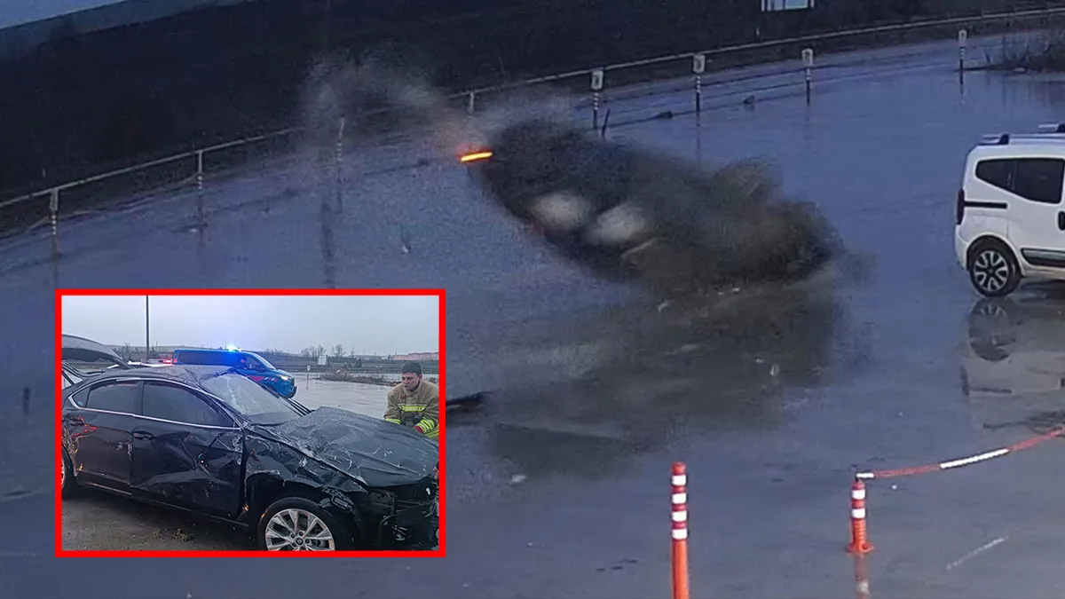 Edirne’de yürekleri ağza getiren kaza! Kontrolden çıkan aracın taklalarla sürüklendiği anlar kamerada… Edirne’de yürekleri ağza getiren kaza! Kontrolden çıkan aracın taklalarla sürüklendiği anlar kamerada…