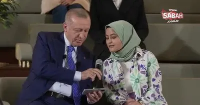 Başkan Erdoğan Nurullah Genç’in ’Beni Yakışına’ şiirini gençlerle okudu | Video