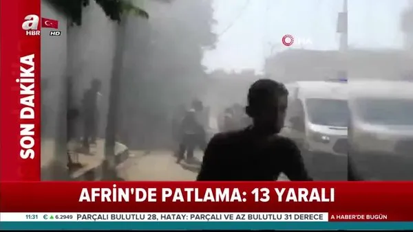 Son dakika... Afrin'de bombalı saldırı: İlk görüntüler