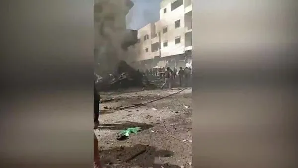 Halep'in El Bab ilçesinde bomba yüklü kamyonla yapılan saldırıda 7 kişi öldü | Video