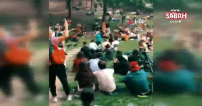 Maçka Parkı’nda korona virüsü hiçe sayarak açık hava konseri verdiler | Video