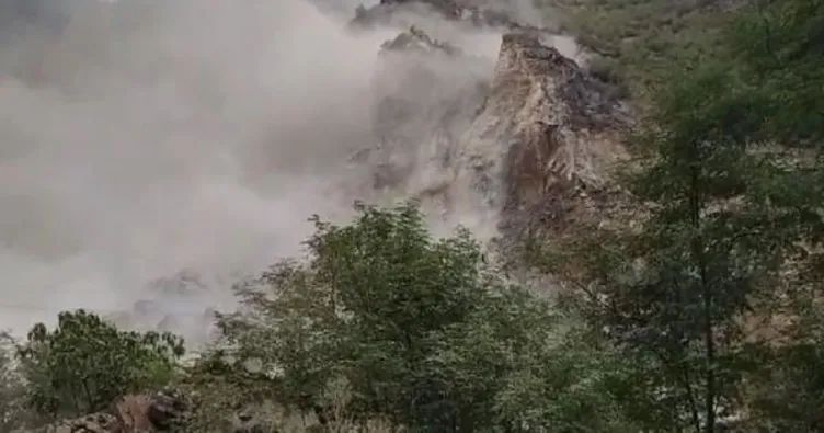 Trabzon’da korkutan heyelan