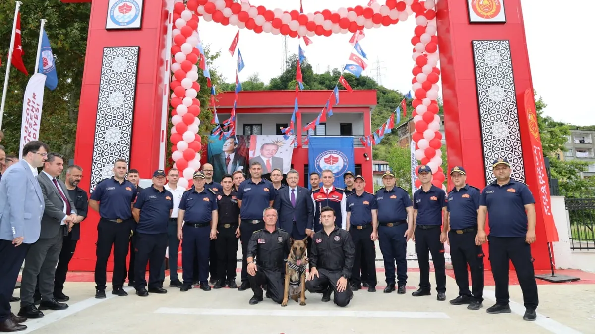 Trabzon'da Çarşıbaşı itfaiye hizmet binası törenle açıldı - Trabzon Haberleri