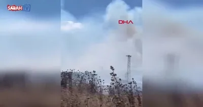 Çatalca’da otluk alanda yangın! | Video
