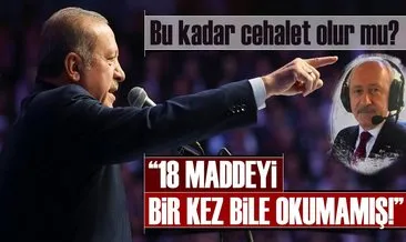 Cumhurbaşkanı Erdoğan: Kılıçdaroğlu dersini hiç çalışmamış, öğrenememiş