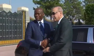 Gabon Cumhurbaşkanı Ankara'da: Başkan Erdoğan resmi törenle karşıladı! #ankara