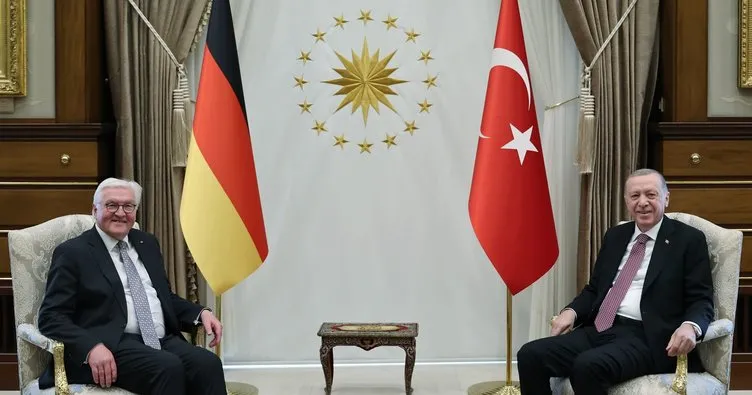 Başkan Erdoğan Almanya Cumhurbaşkanı Frank-Walter Steinmeier ile görüştü