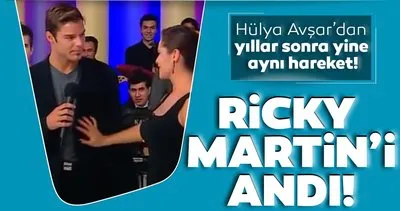 Ünlü sanatçı Hülya Avşar rol arkadaşı Serkay Tütüncü’yle birlikte Ricky Martin’i andı