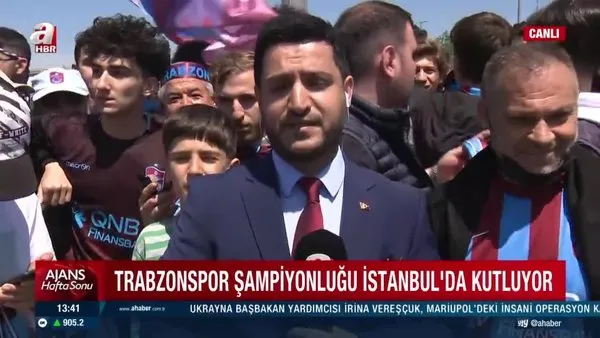 Trabzonspor şampiyonluğu İstanbul'da kutluyor | Video
