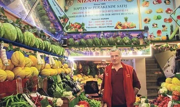 Basmane’de aşerenlere özel 7/24 manav