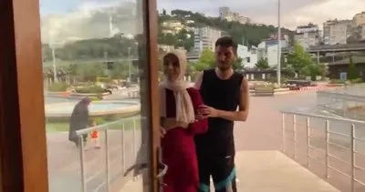 Görme engelli çift rögara düştü