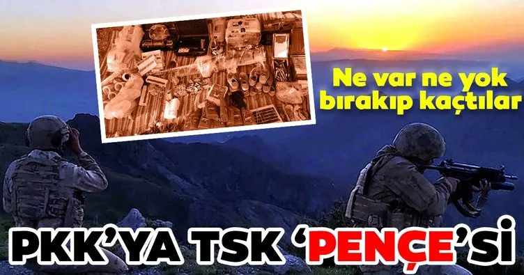 SON DAKİKA: Terör örgütü PKK’ya TSK ’Pençe’si! Ne var ne yok bırakıp kaçtılar...