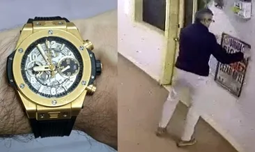 Milyonluk saati duvar delip çaldılar