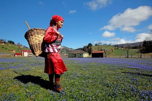 'Mor yayla'ya ziyaretçi akını