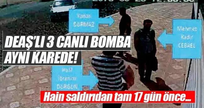 3 canlı bomba aynı karede!