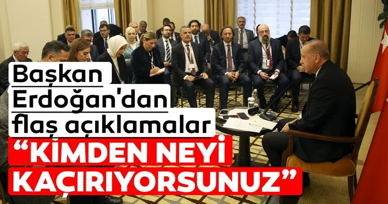 Başkan Erdoğandan flaş açıklamalar