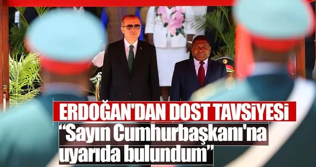 Cumhurbaşkanı Erdoğan Mozambik’te konuştu