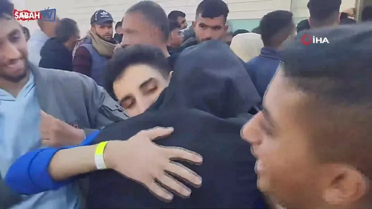 İsrail'in serbest bıraktığı 333 Filistinli Gazze'de | Video