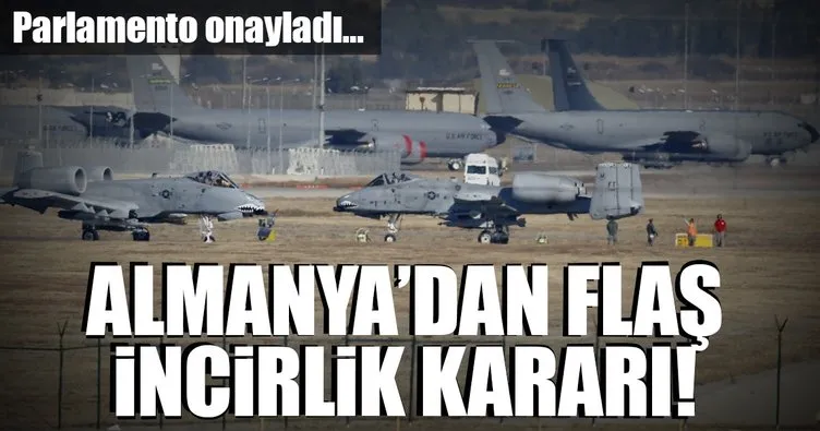 SON DAKİKA: Almanya’dan flaş İncirlik kararı!