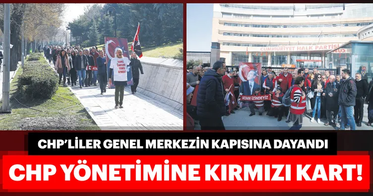 CHP yönetimine kırmızı kart