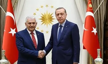 Cumhurbaşkanı Erdoğan, Başbakan Yıldırım’ı kabul etti