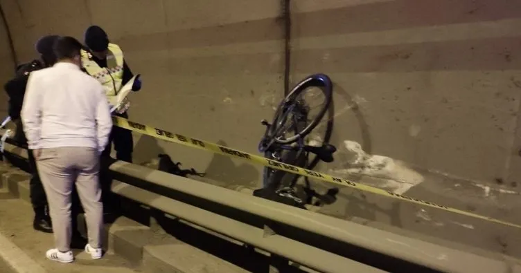 Trabzon’da tünelde kamyon bisiklete çarptı: 1 ölü