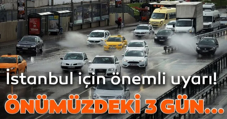 Son dakika: Meteoroloji’den İstanbul için hava durumu uyarısı