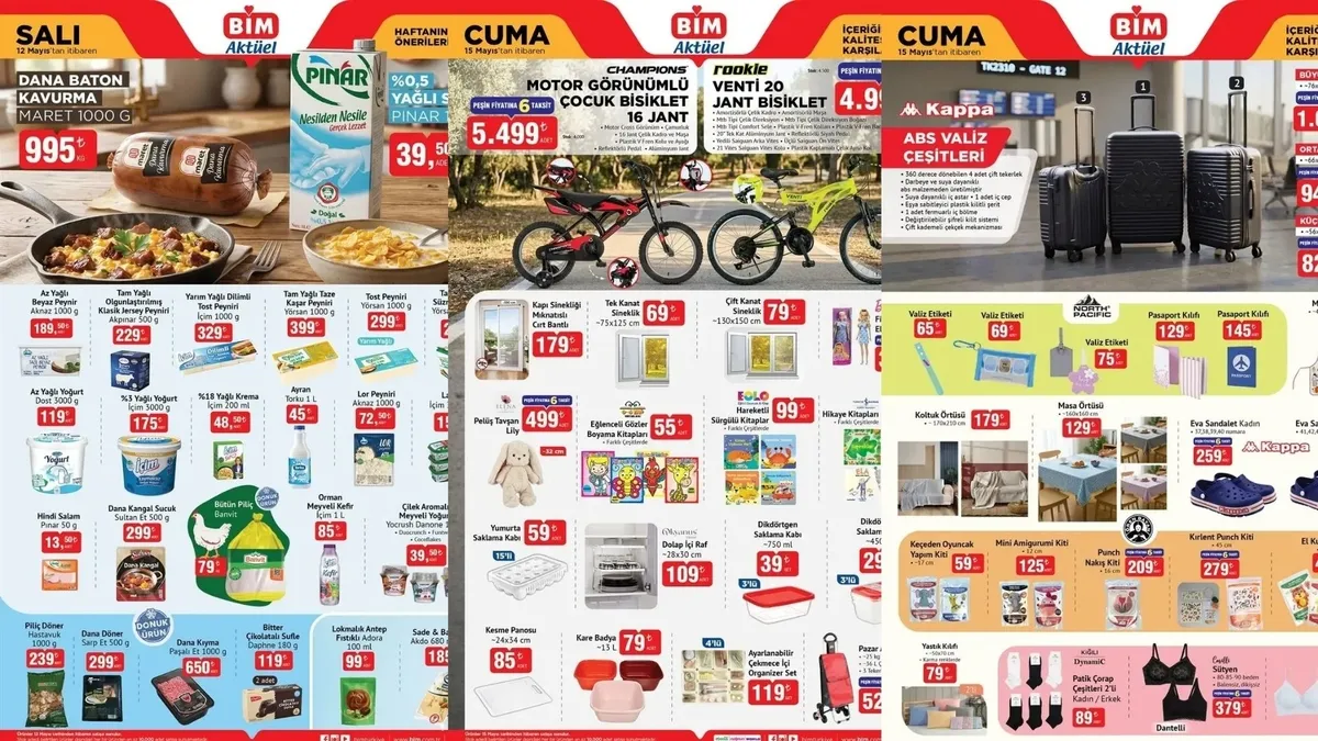 BİM AKTÜEL SALI CUMA İNDİRİMLERİ: 12-15 Mayıs bu hafta BİM’de neler var? Yumuşatıcı,kavurma,klima...