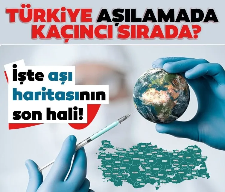 Koronavirüs risk haritası güncellendi! Türkiye’de kaç kişi aşı oldu?