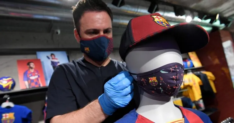Barcelona corona virüsü maskesini satışa sundu