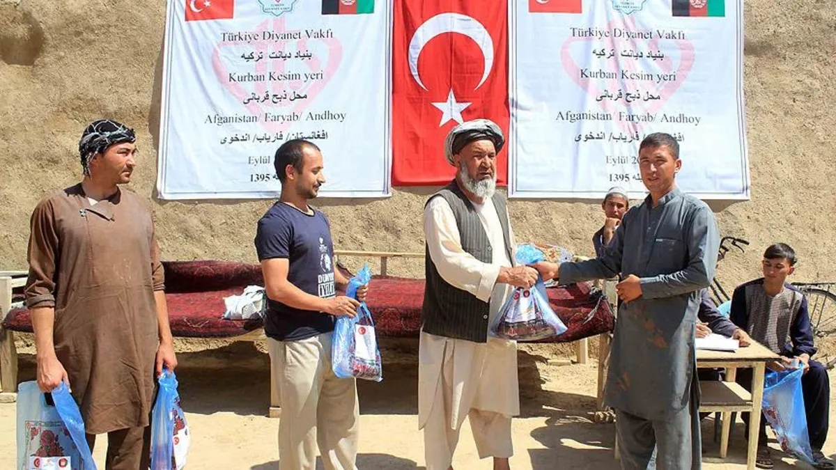 Türkiye Diyanet Vakfı, Afganistan’ın 18 ilinde kurban kesimi yapacak Türkiye Diyanet Vakfı, Afganistan’ın 18 ilinde kurban kesimi yapacak
