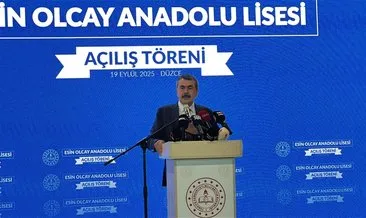 Milli Eğitim Bakanı Yusuf Tekin Esin Olcay Anadolu Lisesi’nin açılışını yaptı #duzce