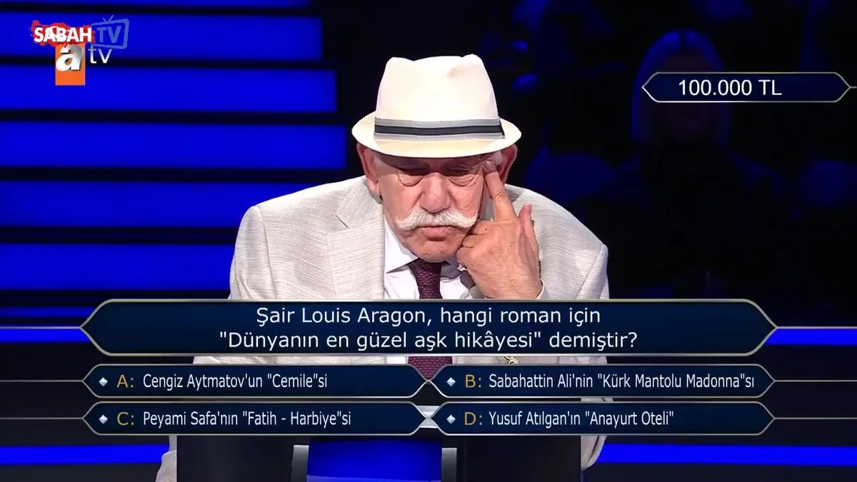 Kim Milyoner Olmak İster’e damga vurdu! 100 bin TL’lik o soruda bütün jokerlerini kullandı! videosunu izle Kim Milyoner Olmak İster’e damga vurdu! 100 bin TL’lik o soruda bütün jokerlerini kullandı! videosunu izle