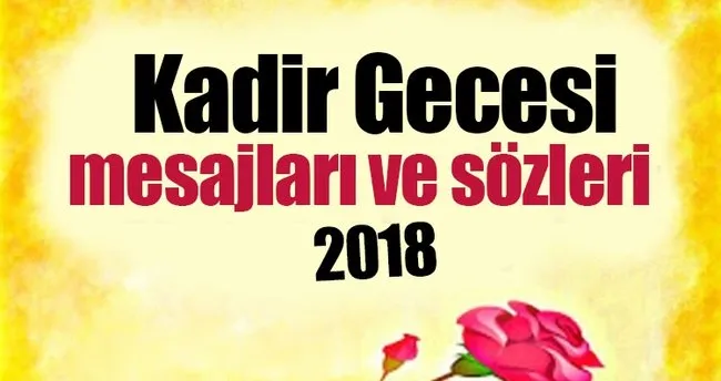 2018 resimli kadir gecesi ve kandil