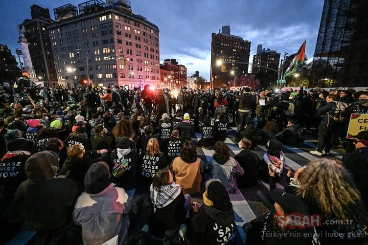ABD’de binlerce öğrenci Gazze için sokağa indi! Üniversitelerde ’İsrail’ isyanı