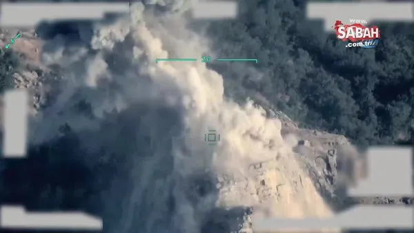 Türk savaş uçakları Kuzey Irak'taki terör hedeflerini böyle vurdu