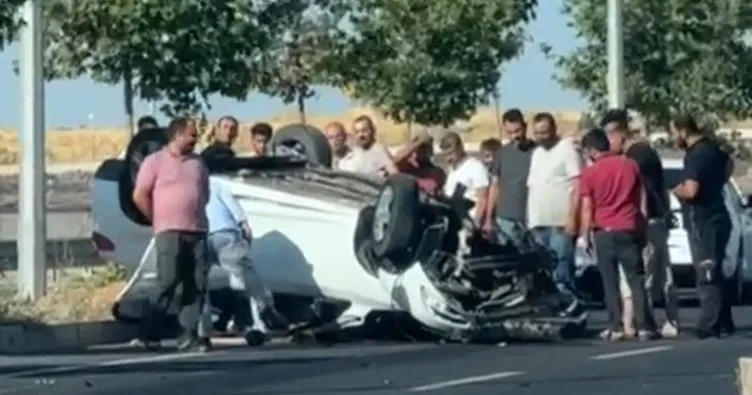 Şanlıurfa’da otomobil takla attı: 1 yaralı