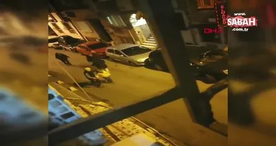 İstanbul Şişli’de sahur vakti önce davulu bıçaklayan sonra Ramazan davulcusunu kovalayan turist kamerada