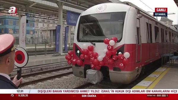 Sirkeci-Kazlıçeşme treni kalktı! Başkan Erdoğan, makinist koltuğunda | Video