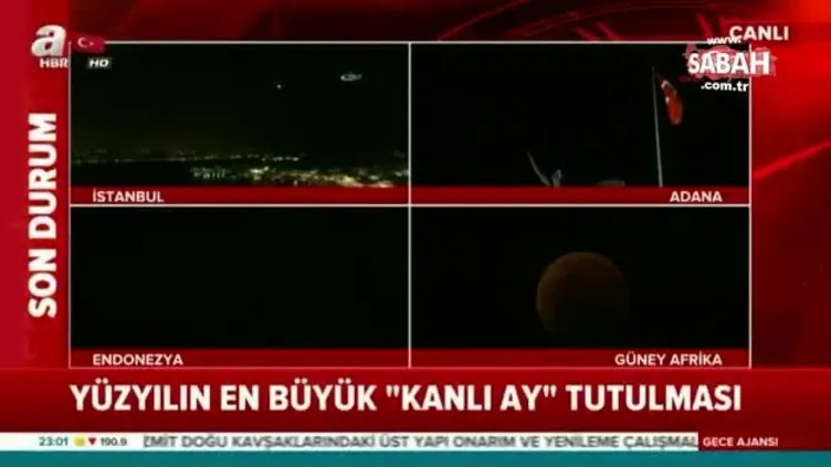 Yüzyılın en büyük 'Kanlı Ay' tutulması