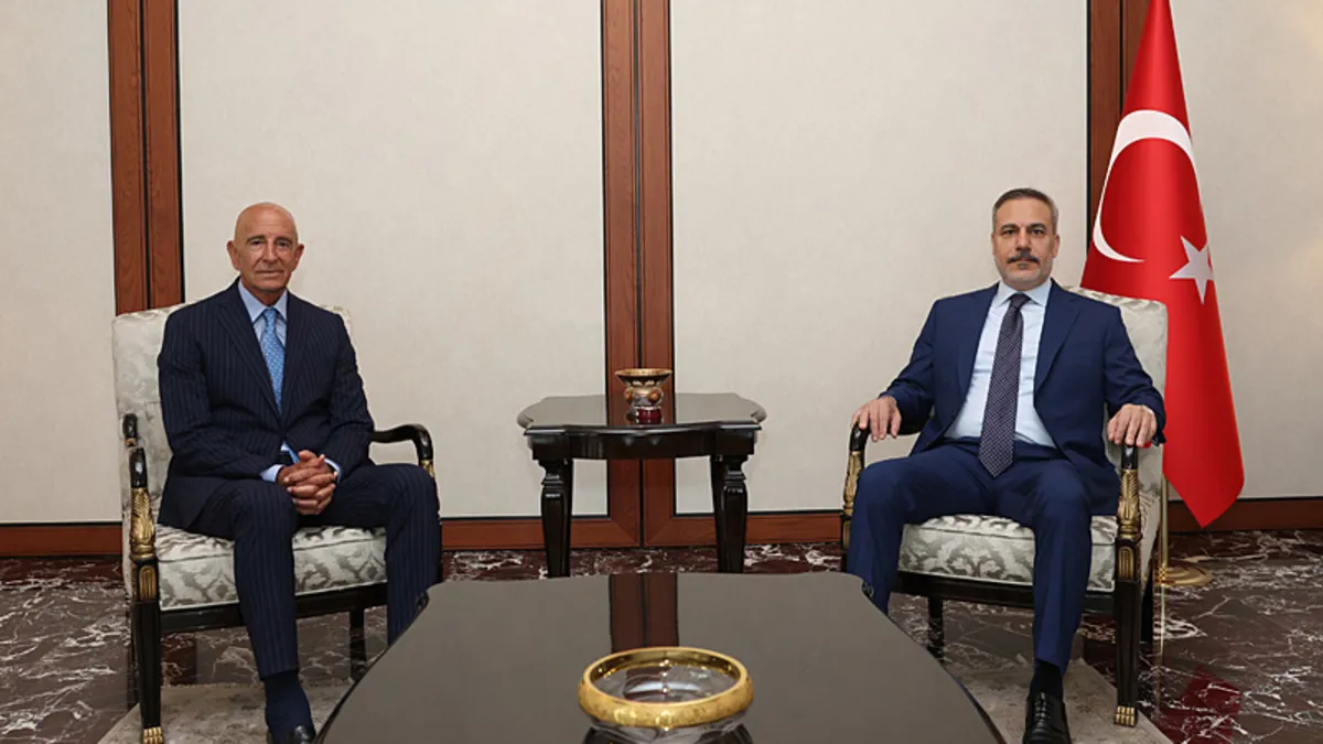 Dışişleri Bakanı Hakan Fidan ABD'nin Ankara Büyükelçisi Tom Barrack'ı kabul etti