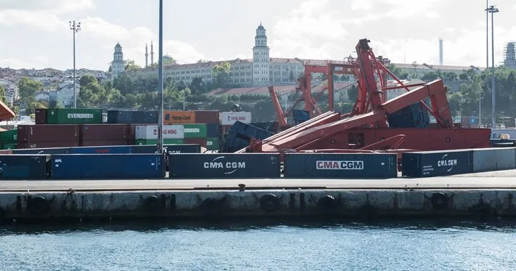 Haydarpaşa Limanı’ndaki vinçlere konteynerli önlem