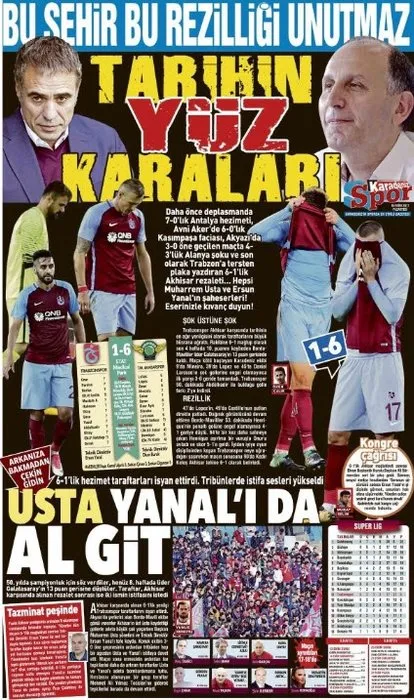 Trabzon basınından çok sert eleştiri!