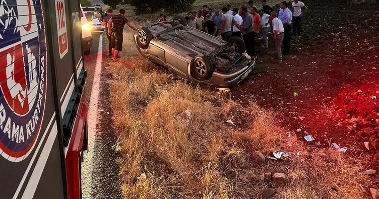 Adıyaman’da otomobil tarlaya uçtu: 3 yaralı!