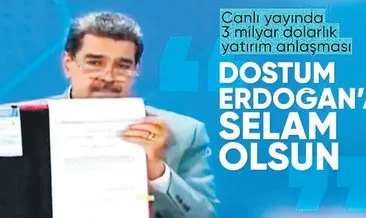 Maduro’dan canlı yayında Türkiye imzası