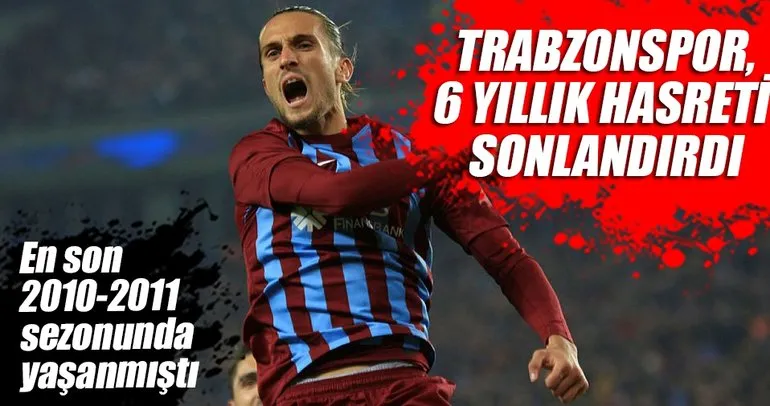 Trabzonspor, 6 yıllık hasreti sonlandırdı